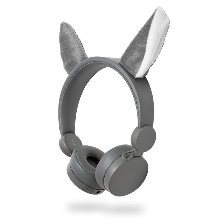 On-Ear Ενσύρματα Ακουστικά Animaticks Willy Wolf Nedis HPWD4000GY