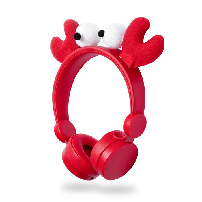 On-Ear Ενσύρματα Ακουστικά Animaticks Chrissy Crab Nedis HPWD4000RD
