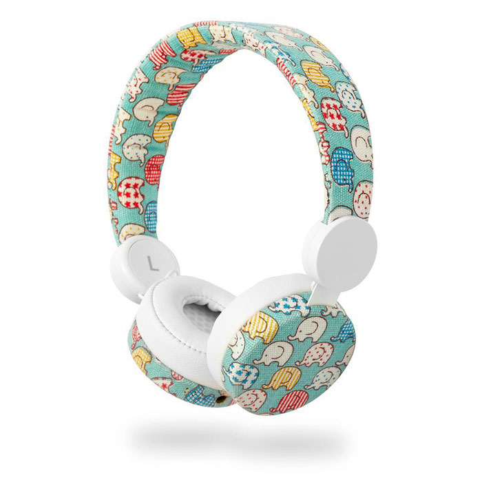 On-Ear Ενσύρματα Ακουστικά N-Imal Elephant Blue Nedis HPWD4100WT