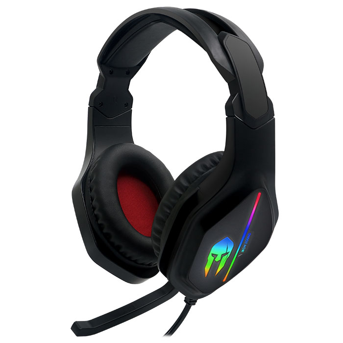 Gaming Headset με Αναδιπλούμενο Μικρόφωνο & Rainbow RGB Led Φωτισμό Nod Iron Sound v2