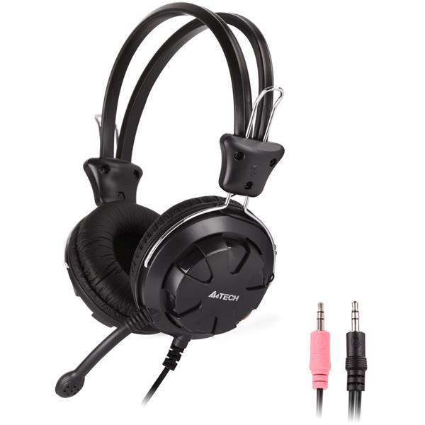 A4tech Headset Hs-28, 3.5mm, 40mm Ακουστικά, Stereo, Μαύρα