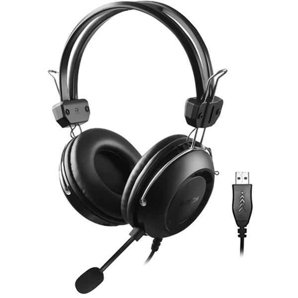 A4tech Headset Hu-35, Usb, 40mm Ακουστικά, 102 Db, Μαύρα
