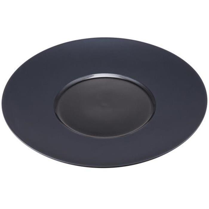 Πιάτο Ρηχό Πορσελάνης Φ25x3cm Sunnex CDP CDP003K Μαύρο Σετ 4τμχ