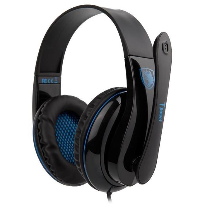 Sades Gaming headset TPower με 40mm ακουστικά Blue (SA-701BL)