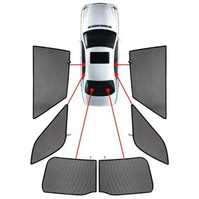 Carshades Nissan X-trail 5d 2014+ Κουρτινακια Μαρκε Car Shades - 6 Τεμ. PVC.NIS-XTRL-5-C
