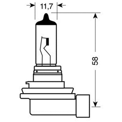 H11 Αλογόνου 12V 55W Lampa L5797.0 1τμχ