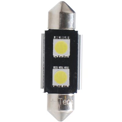 Λαμπάκι Πλαφονιέρας C5W/C10W 12V 1,44W Sv8,5 36mm Can-Bus Led 6xSMD5050 Premium Λευκό 1τμχ M-Tech L305W/MT