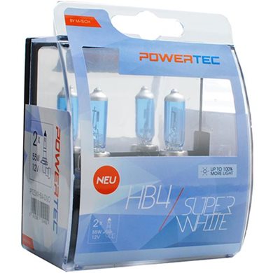 HB4 12V 55W P22D Powerteck Superwhite 2τμχ M-Tech PTZSWHB4-DUO/MT