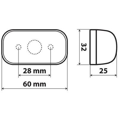 Lampa Φως Ογκου 10-30v Με 4 Led Κοκκινο 60x32x25mm 1τεμ. L4147.3