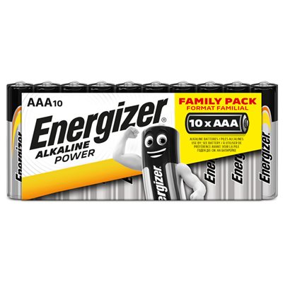 Αλκαλική Μπαταρία ΑΑΑ-LR03 Alkaline Power Family pack Energizer 10τμχ