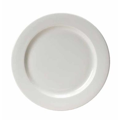 Πιάτο Πορσελάνης Στρογγυλό Λευκό Ρηχό 26.5cm Home&Style 239184473(1)-24/6 Σετ 6τμχ
