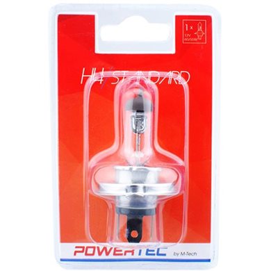 H4 12V 60/55W P43T Powertec Standard Αλογόνου 1τμχ M-Tech PTZ4-01B/MT