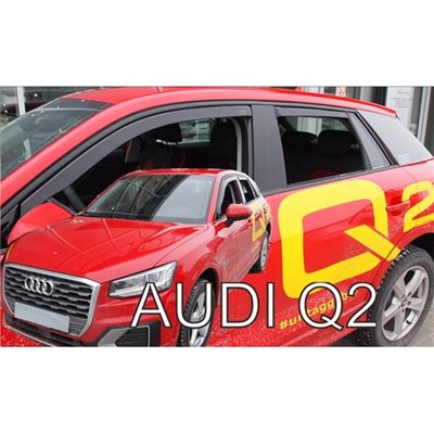 Heko Audi Q2 5d 2016+ Σετ Ανεμοθραυστες Αυτοκινητου Απο Ευκαμπτο Φιμε Πλαστικο Heko - 4 Τεμ. ΑΝΕΜ.SET10257