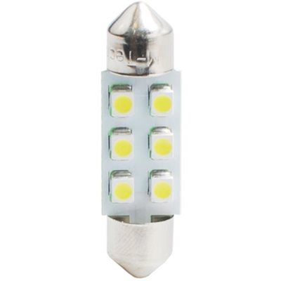 Λαμπάκι Πλαφονιέρας C5W/C10W 12V 0,48W Sv8,5 36mm Led 6xSMD3528 Μπλε 1τμχ M-Tech L028B/MT