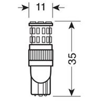 T10 12-16V W2.1x9.5D Mega-Led 36 (Διπλής Πολικότητας Can-Bus) 2τμχ Lampa L5791.8