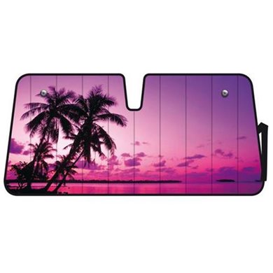 Εσωτερική Ηλιοπροστασία Παρμπρίζ Premium Palm Beach Sunset 68x147cm Lampa L6686.4