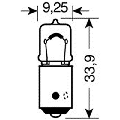 Λάμπα Τυπου Μινιόν Bax9S 12V/6W Lampa 5812.9-LM 2τμχ