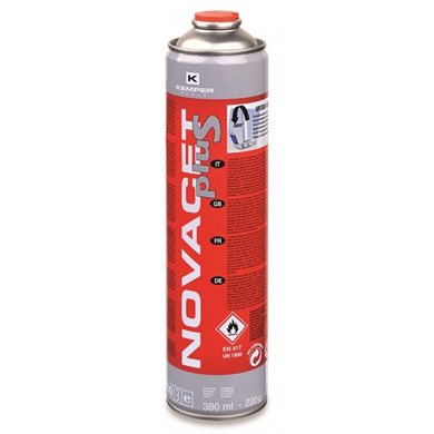 Φιαλη Υγραεριου (βουτανιου) Novacet Με Βαλβιδα 380ml (220g) Kemper - 1 Τεμ.
