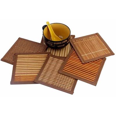 Σουβέρ Bamboo Τετράγωνα Σετ 6τμχ Home&Style 7350071