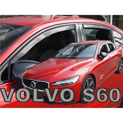 Heko Volvo S60 4d 2018+ Σετ Ανεμοθραυστες Αυτοκινητου Απο Ευκαμπτο Φιμε Πλαστικο Heko - 4 Τεμ. ΑΝΕΜ.SET31248