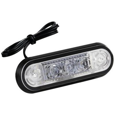 Lampa Φως Ογκου Φορτηγου 24v 3led 80x22mm Μπλε 1τεμ L9700.4