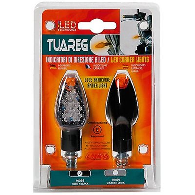 Lampa Tuareg Φλας Led Μοτο 12v (μαυρο - 65 Χ 26 Mm) - 2 Τεμ. 9009.8-LM
