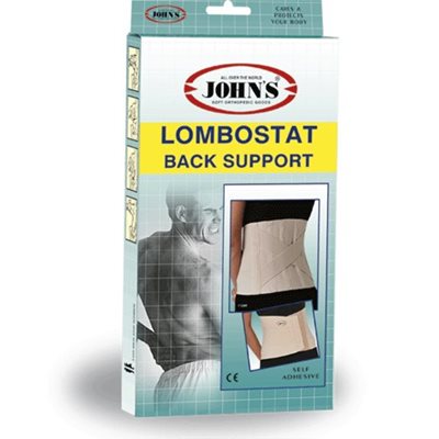 Ζώνη Lombostat Αυτοκόλλητη H.22cm John's 11200 Μπεζ Μέγεθος 120