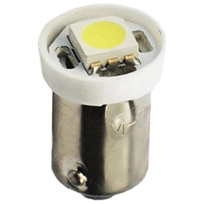 T4W 12V 0,24W Ba9S Μινιόν Led 1xSMD5050 Λευκό 2τμχ M-Tech LB008W/MT