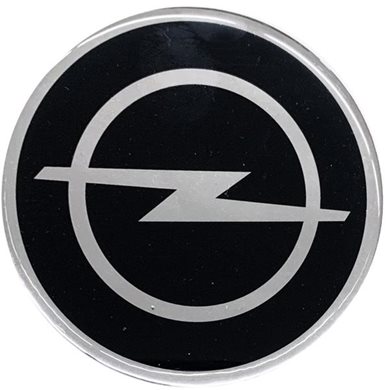 Αυτοκόλλητο Σημα Opel για Καπώ Μαύρο/Χρώμιο Σμάλτου Americat ΑΥΤ.25306