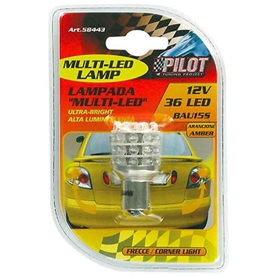 Λάμπα Μονοπολική 36Led Πορτοκαλί 12V Py21W Lampa L5844.3 1τμχ