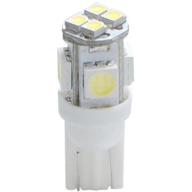 W5W 12V T10 W2.1x9.5D Led 4xSMD5050+4xSMD3528 Λευκό Καρφωτό Ακάλυκο 1τμχ M-Tech L068W/MT