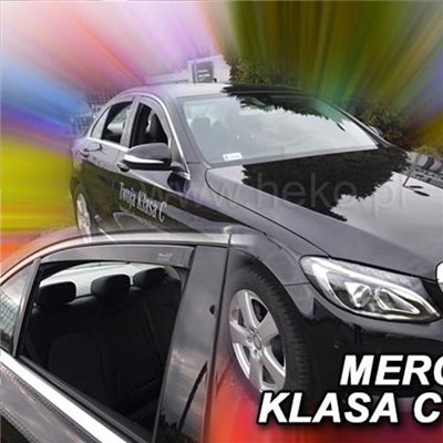 Heko Mercedes C-klas W205 4d 2014 Σετ Ανεμοθραυστες Αυτοκινητου Απο Ευκαμπτο Φιμε Πλαστικο Heko - 4 Τεμ. ΑΝΕΜ.SET23291