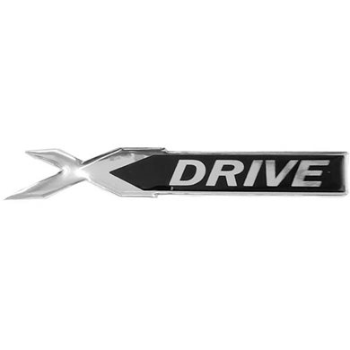 X-drive (bmw) Αυτοκολλητο Σημα Πορτ Μπαγκαζ 17x2,5cm Χρωμιο Με Επικαλυψη Εποξ. Ρυτινης 1τεμ.