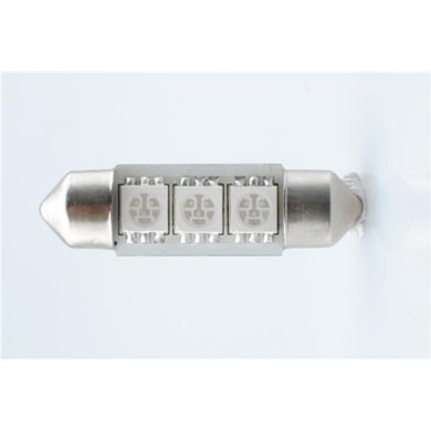 Λαμπάκια Πλαφονιέρας C5W/C10W 12V 0,72W Sv8,5 36mm Can-Bus Led 3xSMD5050 Premium Μπλε 2τμχ M-Tech LB310B/MT