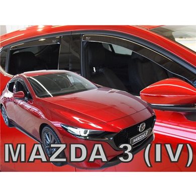 Heko Mazda 3 5d Hb 2019+ Σετ Ανεμοθραυστες Αυτοκινητου Απο Ευκαμπτο Φιμε Πλαστικο Heko - 4 Τεμ. ΑΝΕΜ.SET23176