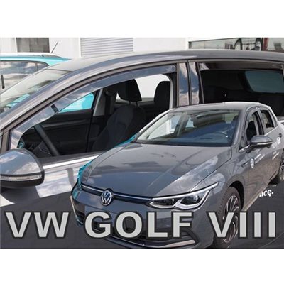 Heko Vw Golf 8 5d 2020+ Σετ Ανεμοθραυστες Αυτοκινητου Απο Ευκαμπτο Φιμε Πλαστικο Heko - 4 Τεμ. ΑΝΕΜ.SET31020