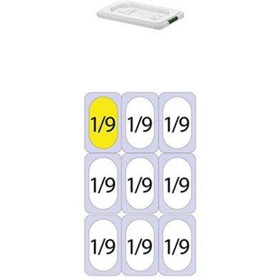 Καπάκι PP για Δοχεία Τροφίμων GN1/9 (108 x 176mm) PP-GN1/9-Lid