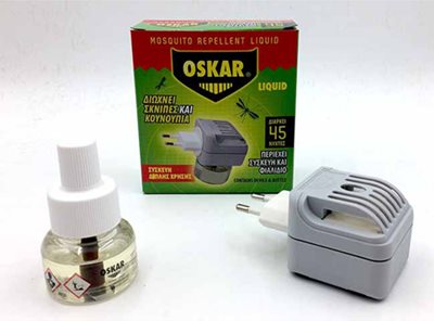 Εντομοαπωθητική Συσκευή Διπλής Χρήσης Oskar με Υγρό 30ml 27518900-36