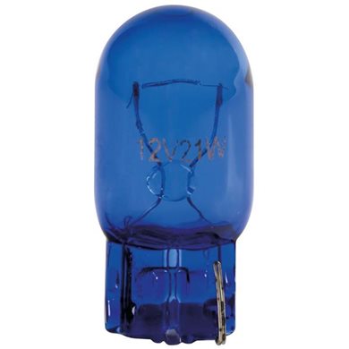 W21w (t20) 12v W3x16d 21w 200lm (καρφωτο-ακαλυκο) Blue Dyed-glass 2τεμ. Blister