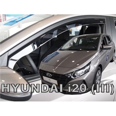 Heko Hyundai I20 5d 2020+ - Ζευγαρι Ανεμοθραυστες Αυτοκινητου Απο Ευκαμπτο Φιμε Πλαστικο Heko - 2 Τεμ. ΑΝΕΜ.17303