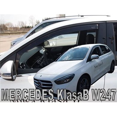 Heko Mercedes B-klas W247 5d 2019+ Ζευγαρι Ανεμοθραυστες Απο Ευκαμπτο Φιμε Πλαστικο Heko - 2 Τεμ. ΑΝΕΜ.23613