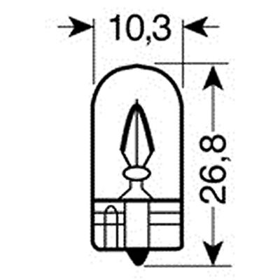 Λαμπάκια 12V/Wb5W 5W W2.1x9.5D Πράσινα Lampa 5836.2-LM 2τμχ