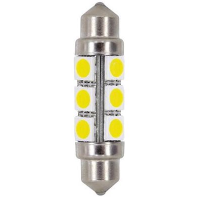 Λαμπάκια Πλαφονιέρας 24-30v Sv8,5-8 10x41mm 216lm Hyper-led (διπλής Πολικότητας) Blister 2τεμ
