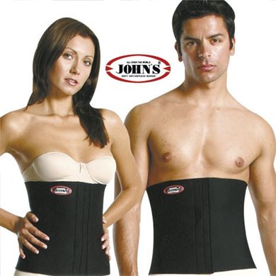 Ζώνη Αδυνατίσματος Neoprene John's 120150 Μαύρη Μέγεθος S