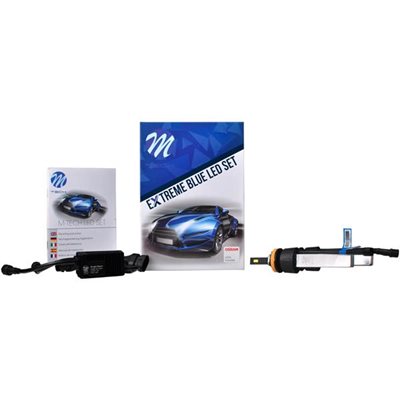 H11 9/36V 6.500K 5000lm Extreme Blue Led Kit Set Ψύκτρα Λεπίδες Φτερού 2τμχ M-Tech LSOXB11/MT