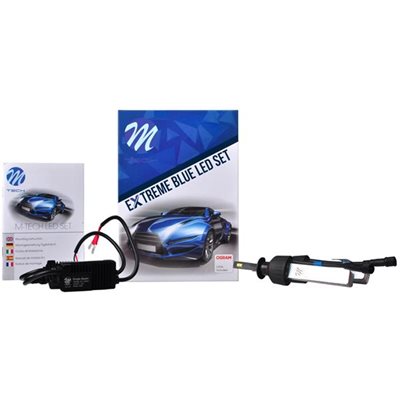 H1 9/36V 6.500K 5000lm Extreme Blue Led Kit Set Ψύκτρα Λεπίδες Φτερού 2τμχ M-Tech LSOXB1/MT