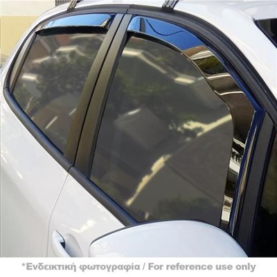 Heko Nissan Leaf 5d 2017+ Σετ Ανεμοθραυστες Αυτοκινητου Απο Ευκαμπτο Φιμε Πλαστικο Heko - 4 Τεμ. ΑΝΕΜ.SET24303