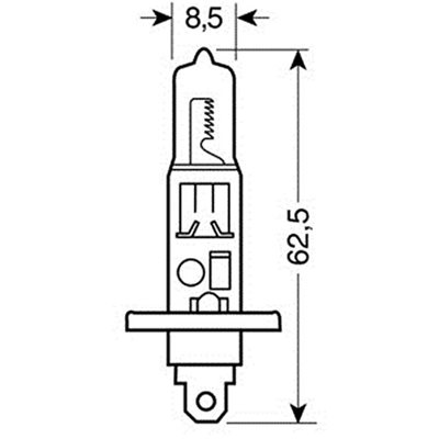 H1 Αλογόνου 12V/55W Lampa L5801.2 2τμχ