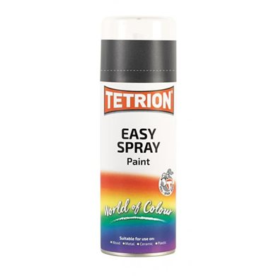 Χρωμα Σε Σπρευ Μαυρο Ματ Tetrion Easy Spray Matt Black Πολλαπλων Χρησεων 400ml