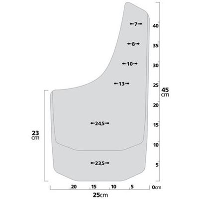 Λασπωτήρες Splash-Guards Mud-Max 4x4 Size 1 25x45cm 2τμχ Lampa L1251.7